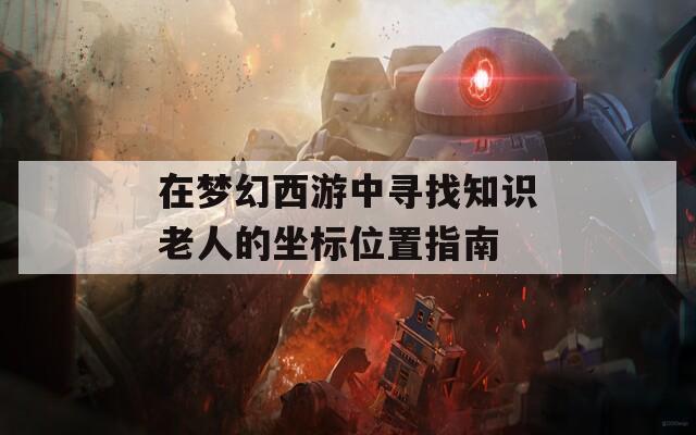 在梦幻西游中寻找知识老人的坐标位置指南