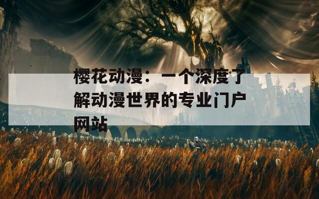 樱花动漫：一个深度了解动漫世界的专业门户网站