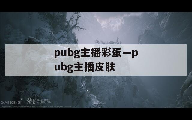 pubg主播彩蛋—pubg主播皮肤