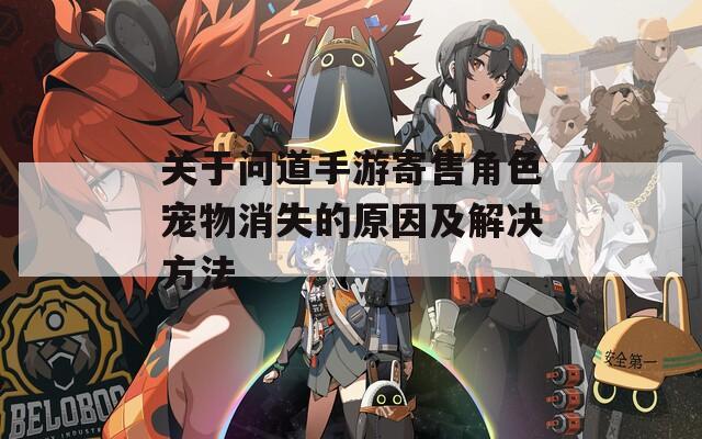 关于问道手游寄售角色宠物消失的原因及解决方法