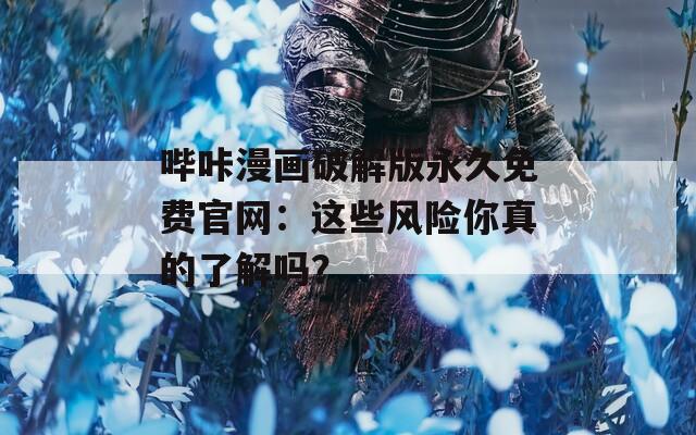 哔咔漫画破解版永久免费官网：这些风险你真的了解吗？